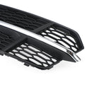 Audi A6 C7 S-Line / S6 2015-2018 Front Bumper Lower Grille Fog Light Cover Grill Black 4G0807681AN 4G0807682AN-11