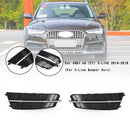 2017-2018 Audi A6 C7 Standard Lower Black Grille Front Bumper Fog Light Cover Grill 4G0807681AN 4G0807682AN-5