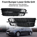 Audi A6 C7 S-Line / S6 2015-2018 Front Bumper Lower Grille Fog Light Cover Grill Black 4G0807681AN 4G0807682AN-3