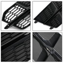 Audi A6 C7 S-Line / S6 2015-2018 Front Bumper Lower Grille Fog Light Cover Grill Black 4G0807681AN 4G0807682AN-7