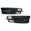 2017-2018 Audi A6 C7 Standard Lower Black Grille Front Bumper Fog Light Cover Grill 4G0807681AN 4G0807682AN-18