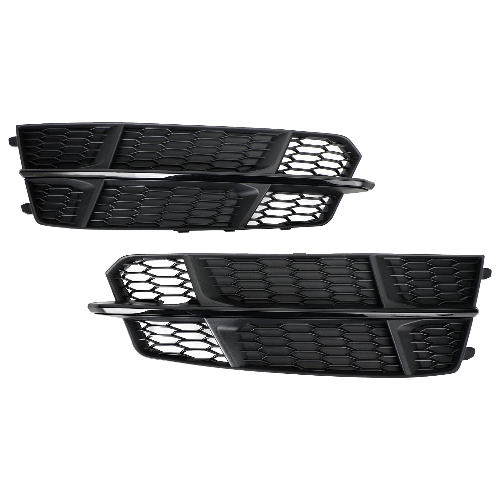 Audi A6 C7 S-Line Bumper 2016-2018 Front Bumper Grill 4G0807681AN 4G0807682AN Lower Grille Grill Black Chrome Generic