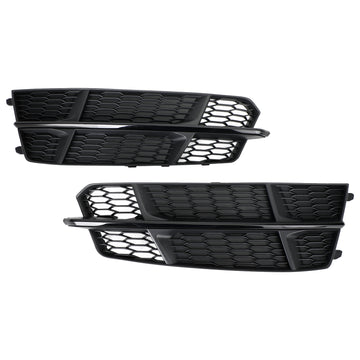 Audi A6 C7 S-Line/S6 2015-2018 Amortecedor dianteiro Grade inferior para farol de neblina Grill preto 4G0807681AN 4G0807682AN