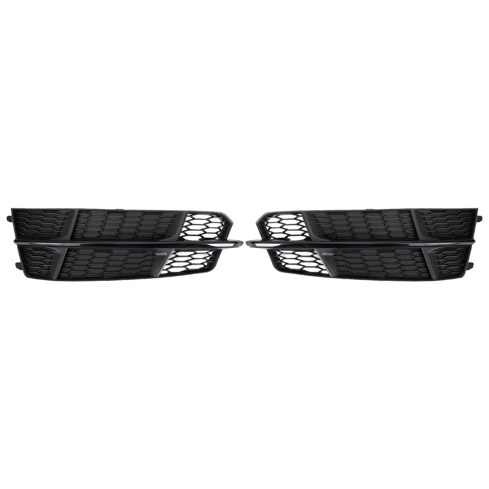 Audi A6 C7 S-Line Bumper 2016-2018 Front Bumper Grill 4G0807681AN 4G0807682AN Lower Grille Grill Black Chrome Generic