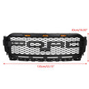 Ford F150 2021 2022 2023 Parrilla estilo Raptor Parachoques delantero Parrilla negra mate en forma de panal con luz LED-16