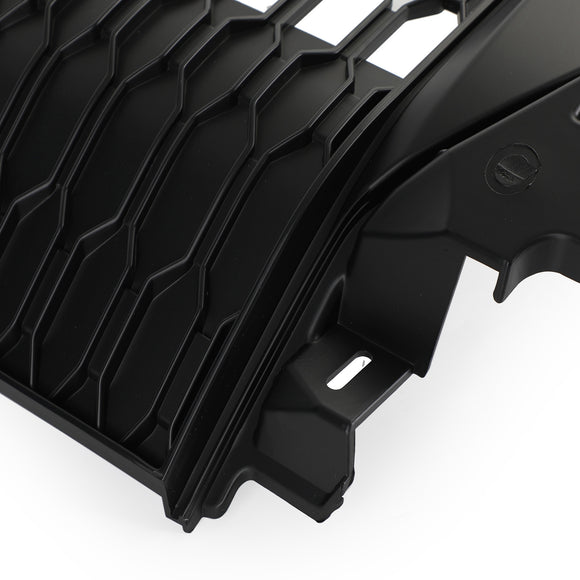 2021–2023 Ford F150 Raptor Style Grille Frontstoßstange Schwarzer Grill MIT/LED<rAMP>Kameraloch mit FORD-Buchstaben