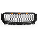 2021–2023 Ford F150 Raptor Style Grille Frontstoßstange Schwarzer Grill MIT/LED<rAMP>Kameraloch mit FORD-Buchstaben-8