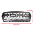 Ford F150 2021 2022 2023 Parrilla estilo Raptor Parachoques delantero Parrilla negra mate en forma de panal con luz LED-3