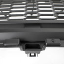 Ford F150 2021 2022 2023 Parrilla estilo Raptor Parachoques delantero Parrilla negra mate en forma de panal con luz LED-8