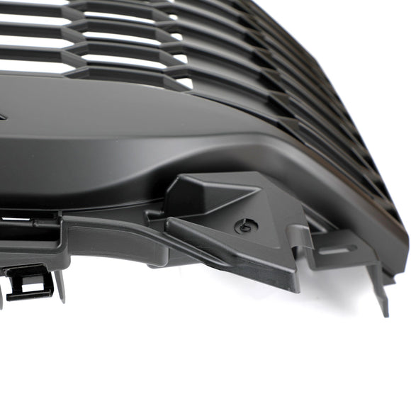 Ford F150 2021 2022 2023 Parrilla estilo Raptor Parachoques delantero Parrilla negra mate en forma de panal con luz LED