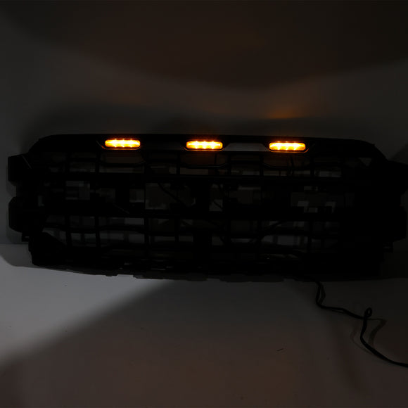 2021-2023 Ford F150 Frontgrill 2024 Raptor Style Ersatz-Frontstoßstangengrill mit LED + FORD-Buchstabe