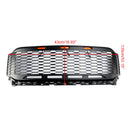 Ford F150 2021 2022 2023 Raptor Style Grill Frontstoßstange Waben mattschwarzer Grill mit LED-Licht-2