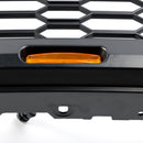 Ford F150 2021 2022 2023 Raptor Style Grill Frontstoßstange Waben mattschwarzer Grill mit LED-Licht-7