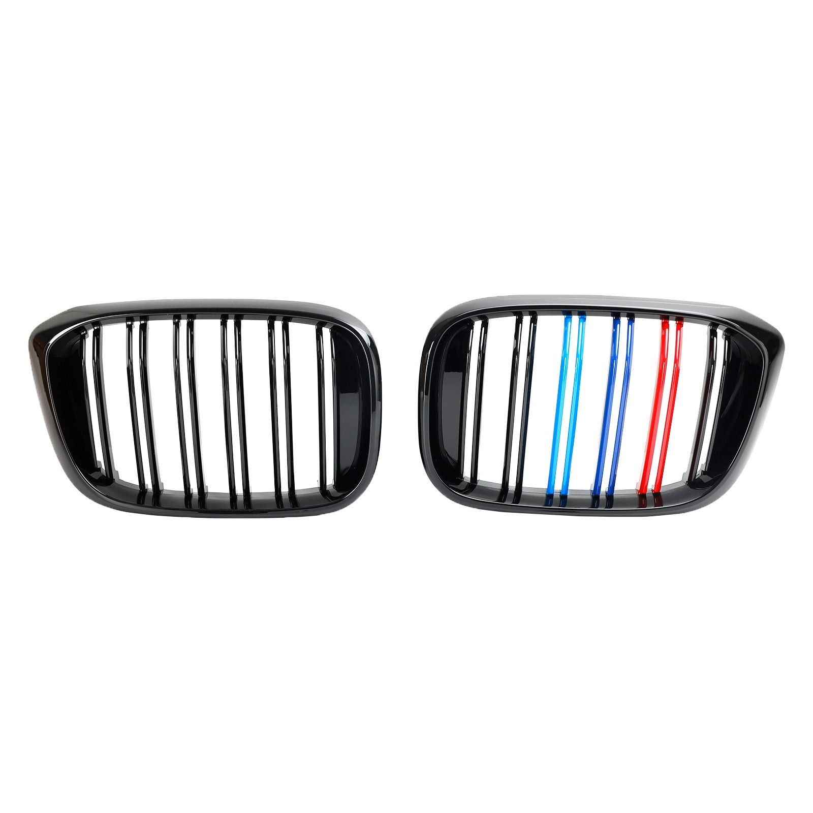 Calandre noire brillante 2 pièces pour BMW G01 X3 G02 X4 2018-2021 Calandre rénale M-Color