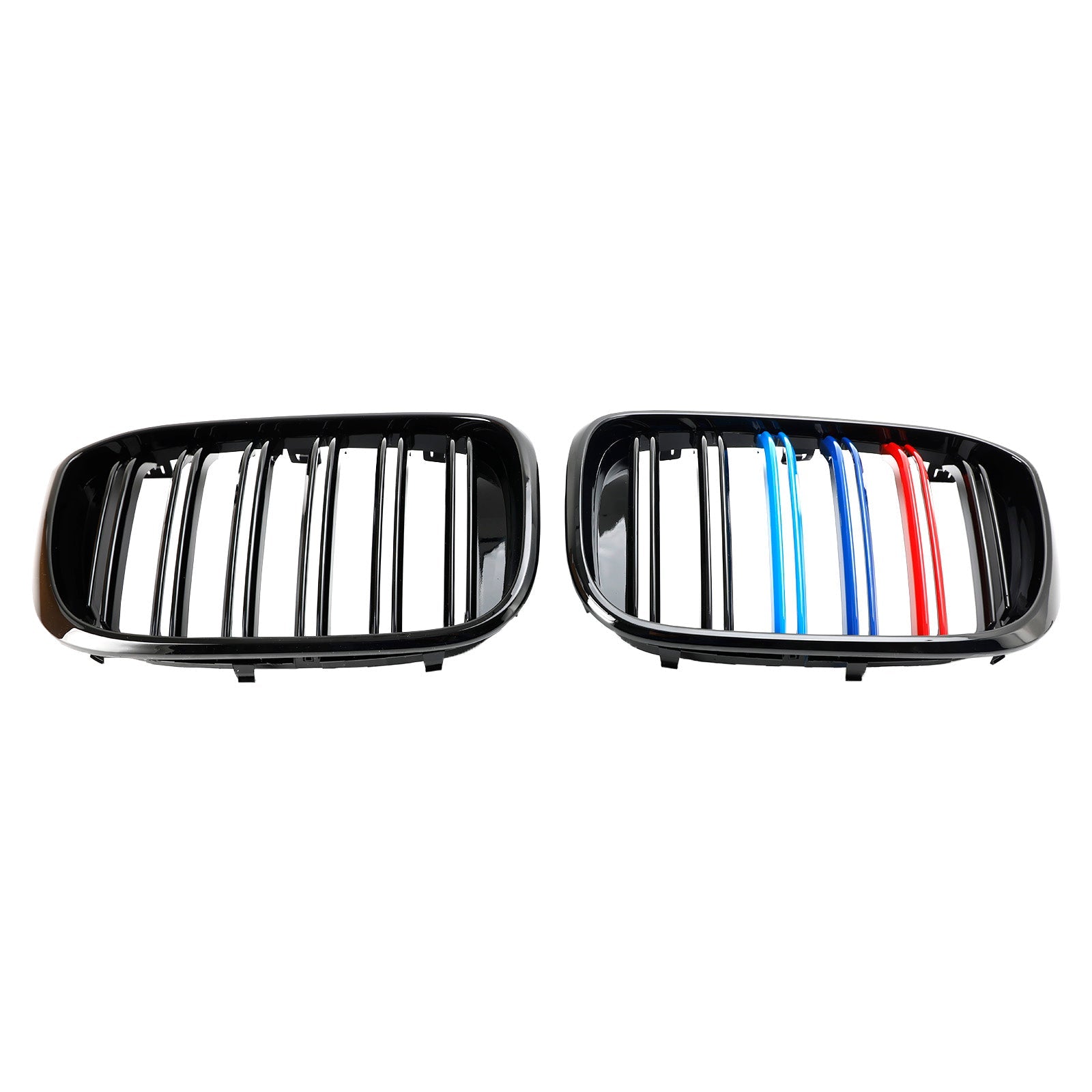 Parrilla de riñón negra brillante BMW G01 X3 G02 X4 2018-2021, 2 piezas, color M