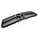 2001-2007 Mercedes-Benz C-Class W203 4 Door Black/Chrome Grill Replacement Front Bumper Grille-15
