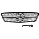 2001-2007 Mercedes-Benz C-Class W203 4 Door Black/Chrome Grill Replacement Front Bumper Grille-6