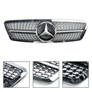 2001-2007 Mercedes-Benz C-Class W203 4 Door Black/Chrome Grill Replacement Front Bumper Grille-27