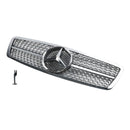2001-2007 Mercedes-Benz C-Class W203 4 Door Black/Chrome Grill Replacement Front Bumper Grille-21