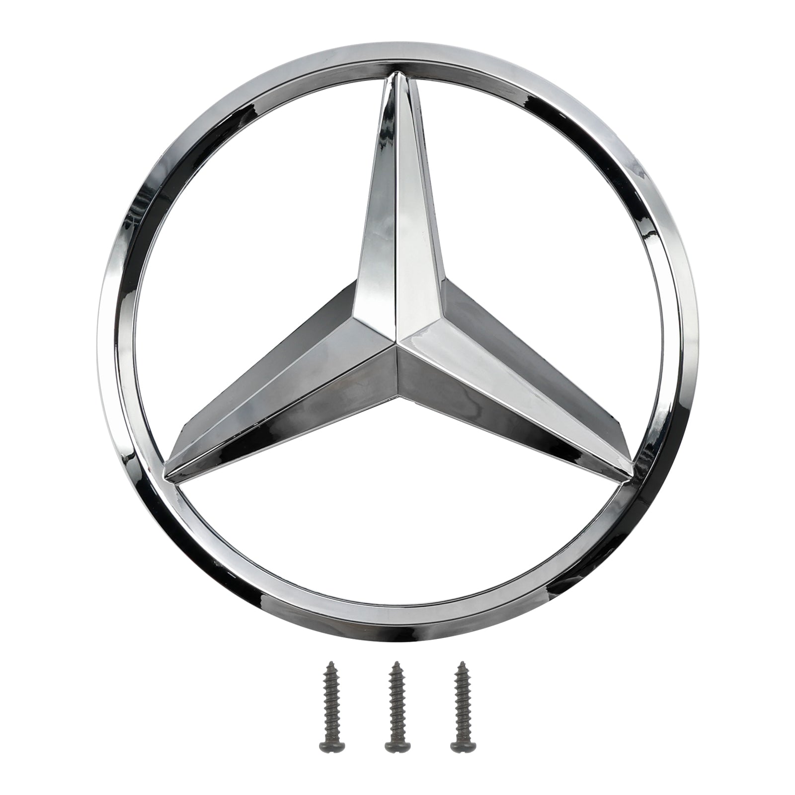 Reemplazo de parrilla delantera de parachoques con rejilla negra y cromada para Mercedes-Benz Clase C W203 de 4 puertas 2001-2007