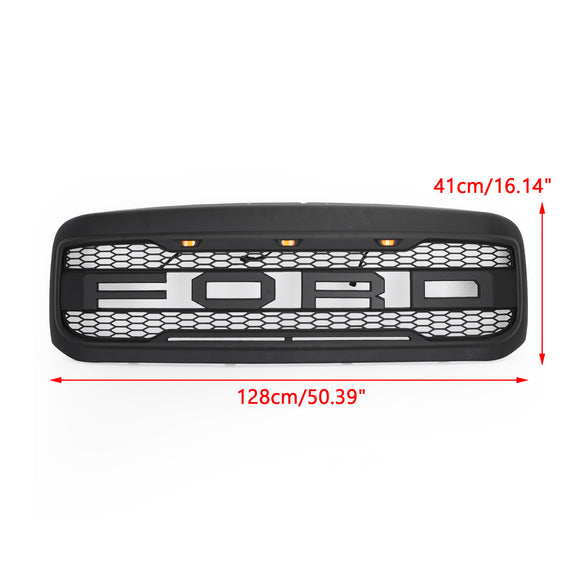 1999-2004 Excursion F250 F350 F450 Super Duty Ford Raptor Style Grill Replacement Black Grille