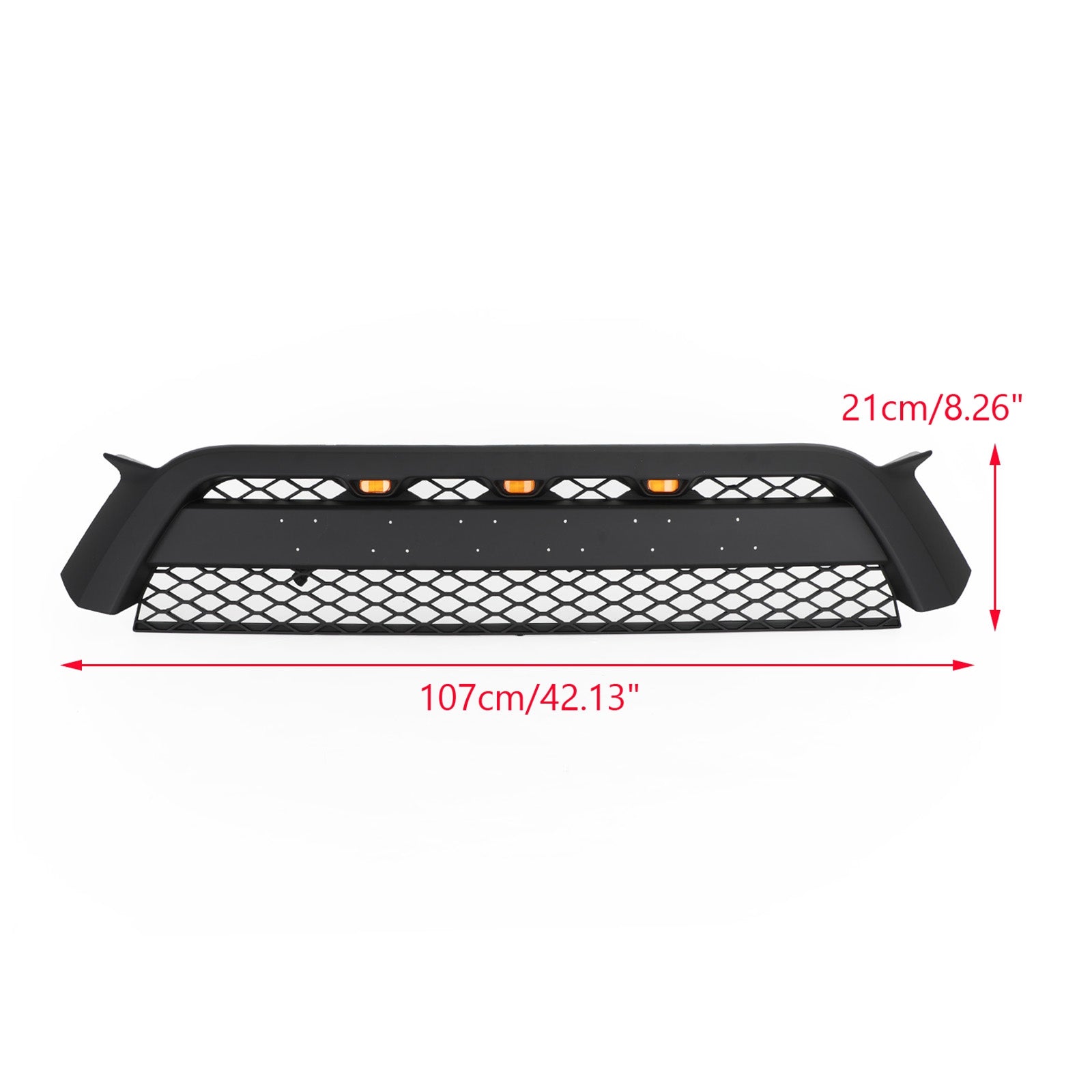 Grille de pare-chocs avant de remplacement de style TRD Pro pour Toyota 4Runner 2010-2013 Grille noire mate