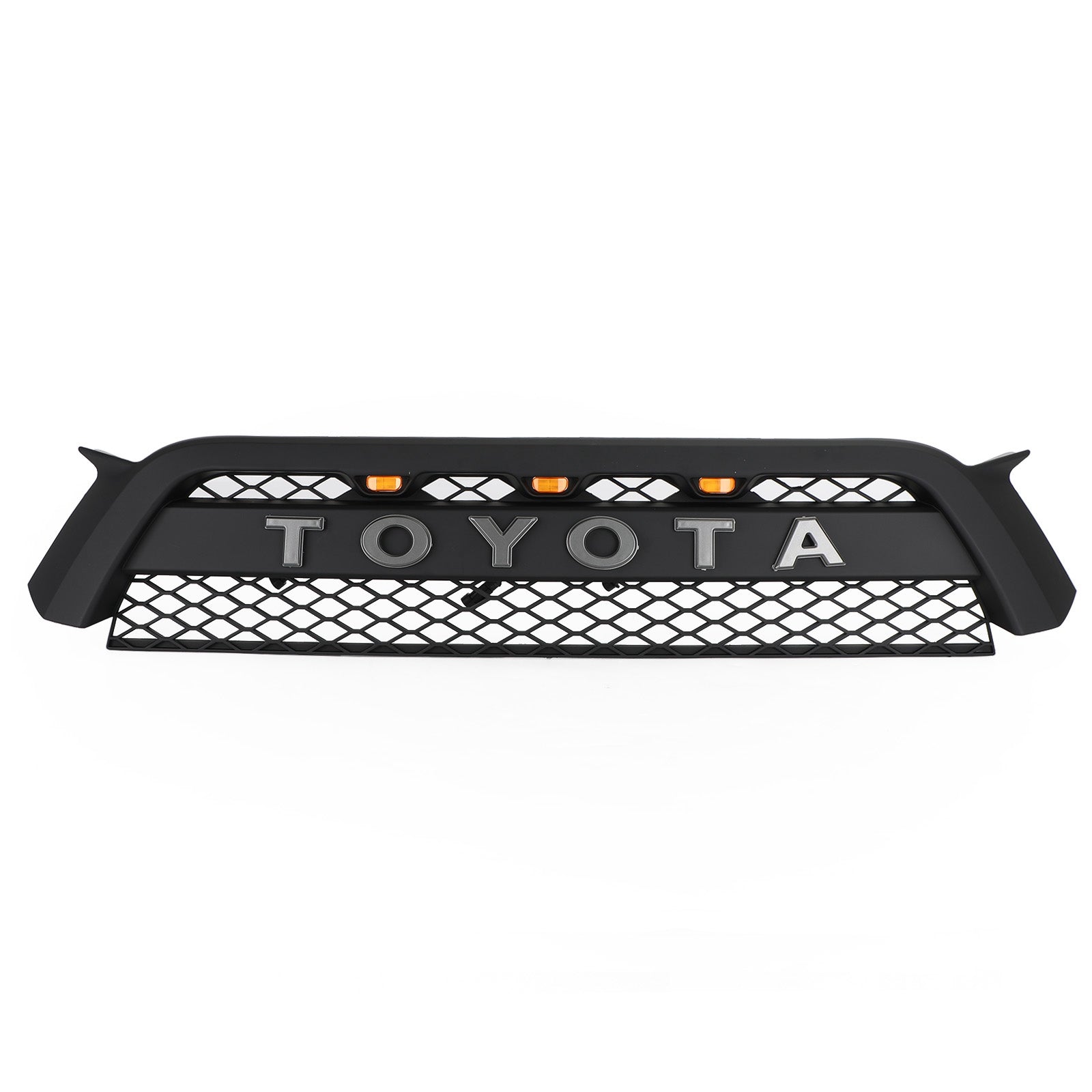 2010-2013 Toyota 4Runner TRD Pro Style Front Bumper Grill Matte Black Grille W/ LED Light