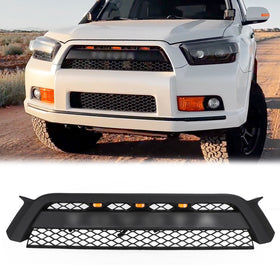 2010-2013 Toyota 4Runner TRD Pro Style Grille de pare-chocs avant Grille noire mate avec lumière LED