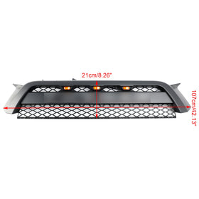 2010-2013 Toyota 4Runner TRD Pro Style Grille de pare-chocs avant Grille noire mate avec lumière LED - 0