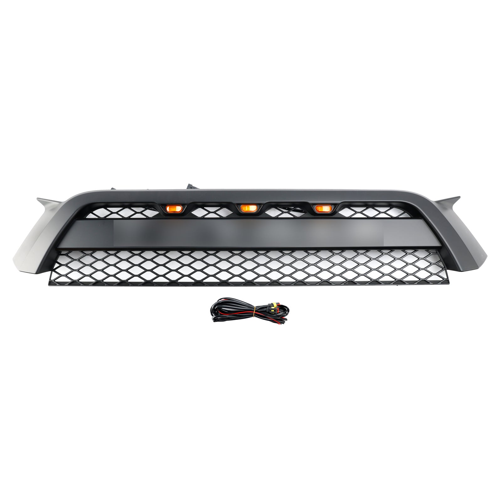2010-2013 Toyota 4Runner TRD Pro Style Front Bumper Grill Matte Black Grille W/LED Light