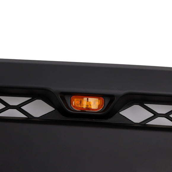 2010-2013 Toyota 4Runner TRD Pro Style Front Bumper Grill Matte Black Grille W/ LED Light & TOYOTA Letter