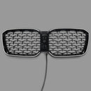 BMW X3 G01 / X4 G02 2022-2025 Black Kidney Front Grill Air Intake Radiator Bumper Grille W/ LED Strip Light-16
