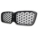 BMW X3 G01 / X4 G02 2022-2025 Black Kidney Front Grill Air Intake Radiator Bumper Grille W/ LED Strip Light-18