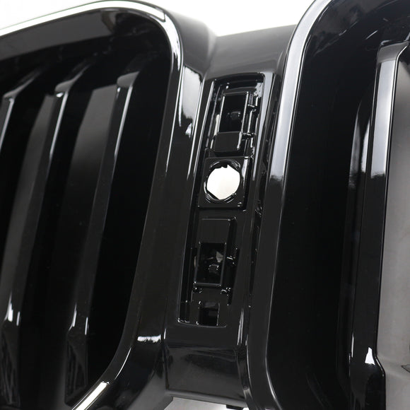 BMW X3 G01 / X4 G02 2022-2025 Black Kidney Front Grill Air Intake Radiator Bumper Grille W/ LED Strip Light