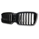 BMW X3 G01 / X4 G02 2022-2025 Black Kidney Front Grill Air Intake Radiator Bumper Grille W/ LED Strip Light-27