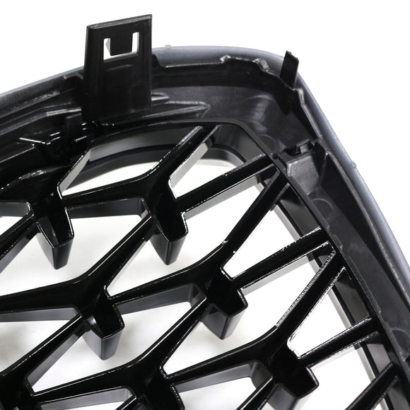 BMW X3 G01 / X4 G02 2022-2025 Black Kidney Front Grill Air Intake Radiator Bumper Grille W/ LED Strip Light