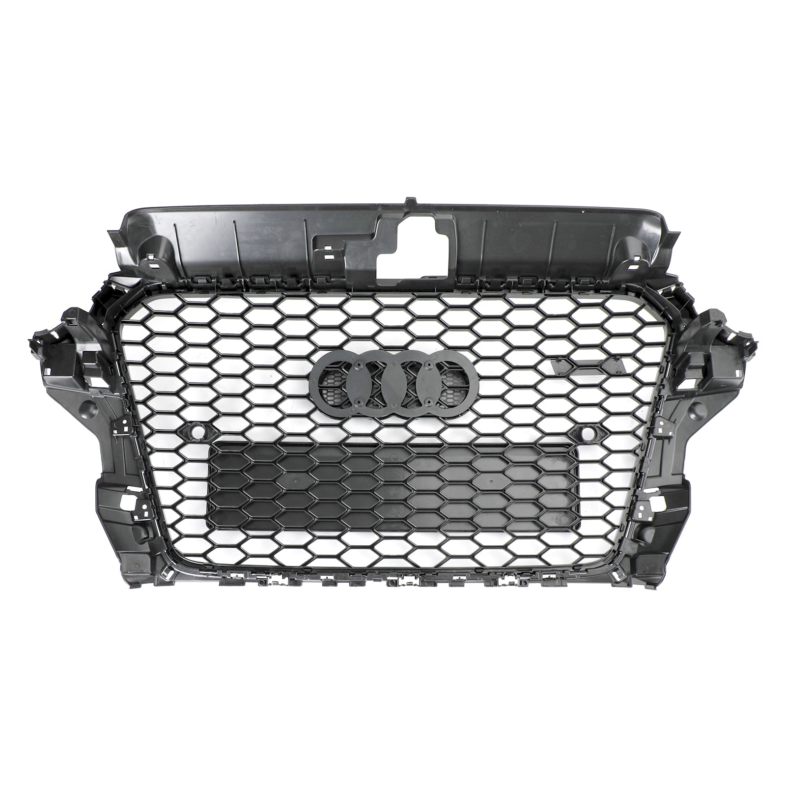 Reemplazo de rejilla de parachoques Henycomb para capó delantero estilo Audi A3 S3 RS3 2013-2016, color negro