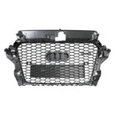 Audi A3/A3 Sline/S3 2013-2016 Parrilla negra de repuesto para parachoques delantero con emblema de anillo-32
