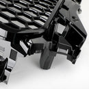 Audi A3 / A3 Sline / S3 2013-2016 Front Grill Air Intake Radiator Glossy Black RS Honeycomb Bumper Grille With Rings Emblem-20
