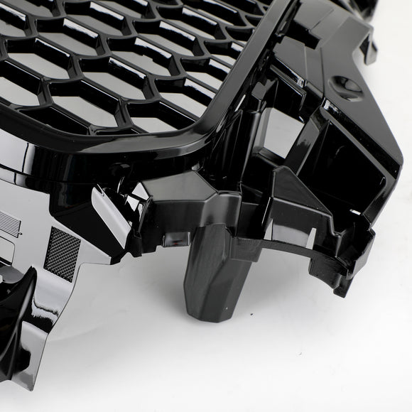 Audi A3/A3 Sline/S3 2013-2016 Parrilla negra de repuesto para parachoques delantero con emblema de anillo