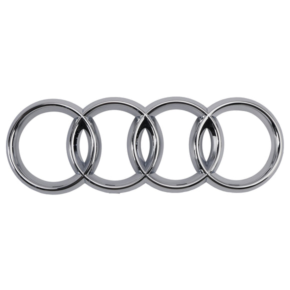 2013-2016 Audi A3/ A3 Sline/ S3 Front Bumper Grille Chrome Black Mesh Slat Grill W/ Ring Emblem