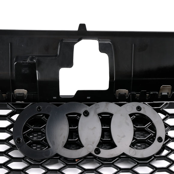 2013-2016 Audi A3/S3 RS3 Style Front Hood Henycomb Bumper Grille Replacement Black Grill W/ ACC Hole