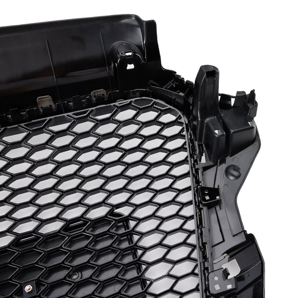 2013-2016 Audi A3/S3 RS3 Style Front Hood Henycomb Bumper Grille Replacement Black Grill W/ ACC Hole
