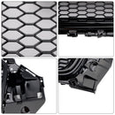 RS3 Quattro Stijl Grille Voor Audi A3/A3 Sline/S3 2013-2016 Honingraat Bumper Zwart grill-6
