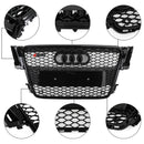 Audi 2008-2012 A5 S5 B8 Grill Replacement RS5 Style Hood Honeycomb Sport Mesh Black Grille-4