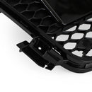 Audi 2008-2012 A5 S5 B8 Grill Replacement RS5 Style Hood Honeycomb Sport Mesh Black Grille-6