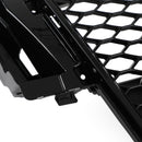 Audi 2008-2012 A5 S5 B8 Grill Replacement RS5 Style Hood Honeycomb Sport Mesh Black Grille-7