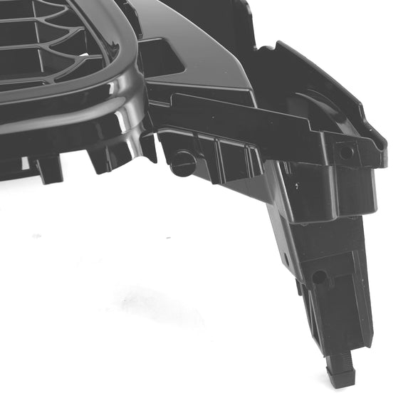 Audi 2008-2012 B8 A5/A5 Sline/S5 calandre RS5 en nid d'abeille maille hexagonale noire brillante avec emblème en anneau