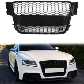 Audi 2008-2012 B8 A5/ A5 Sline/ S5  Honeycomb RS5 Grille Mesh Hex Glossy Black Front Grill\