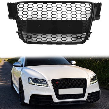 Audi 2008–2012 B8 A5/ A5 Sline/ S5 Honeycomb RS5 Grill Mesh Hex glänzend schwarz Frontgrill\